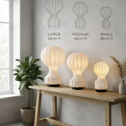 Lampa 'Senigallia' L - Vit/Vit