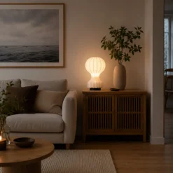 Lampa 'Senigallia' M - Vit/Svart