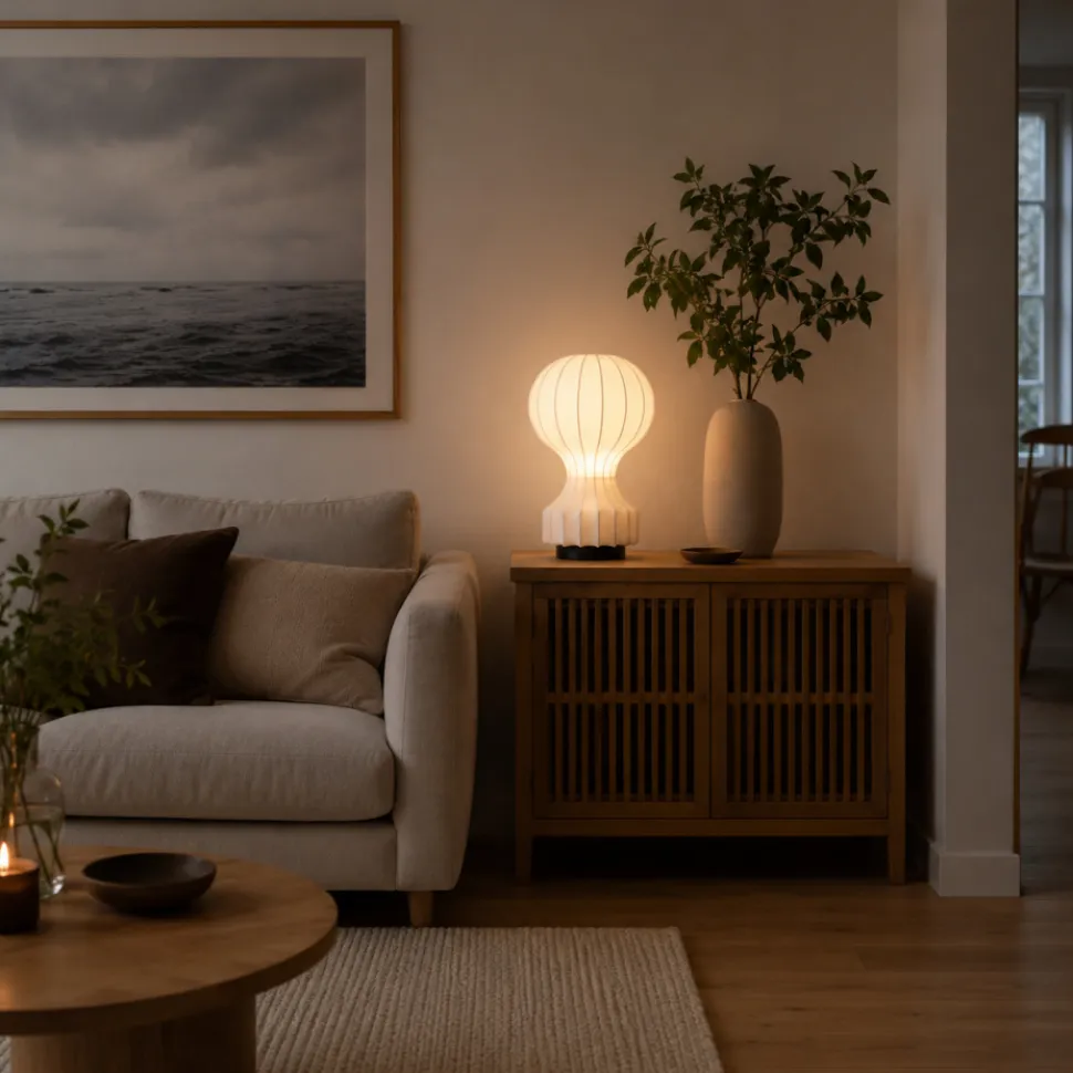 Lampa 'Senigallia' M - Vit/Svart