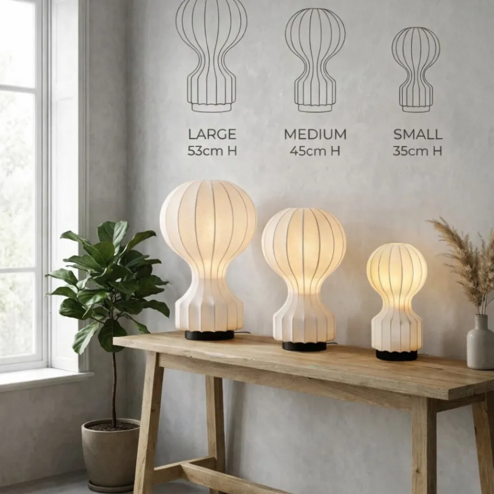 Lampa 'Senigallia' M - Vit/Svart