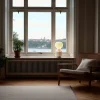 Lampa 'Senigallia' S - Vit/vit