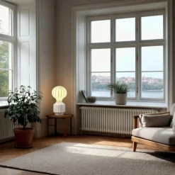 Lampa 'Senigallia' S - Vit/vit
