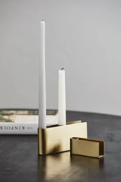 Ljusstake 'GILI' - Gyllene