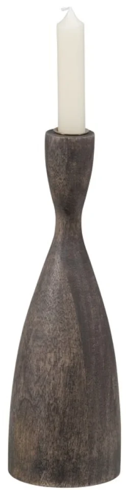 Ljusstake 'Rosa' 28 cm - Brun