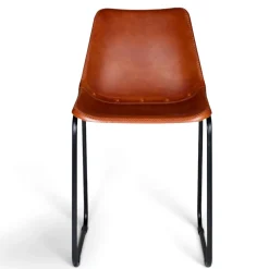 Loungestol Vintage - Läder/Järn