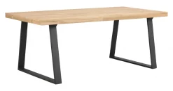 Matbord 'Brooklyn' 170x95cm - Natur/Svart