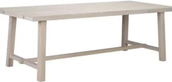 Matbord 'Brooklyn' 220x95cm - Vitpigmenterad