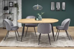 Matbord 'Colorado' 120-160cm - Natur/svart