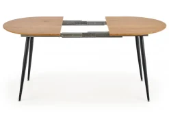 Matbord 'Colorado' 120-160cm - Natur/svart