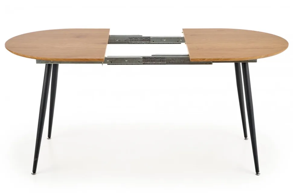 Matbord 'Colorado' 120-160cm - Natur/svart