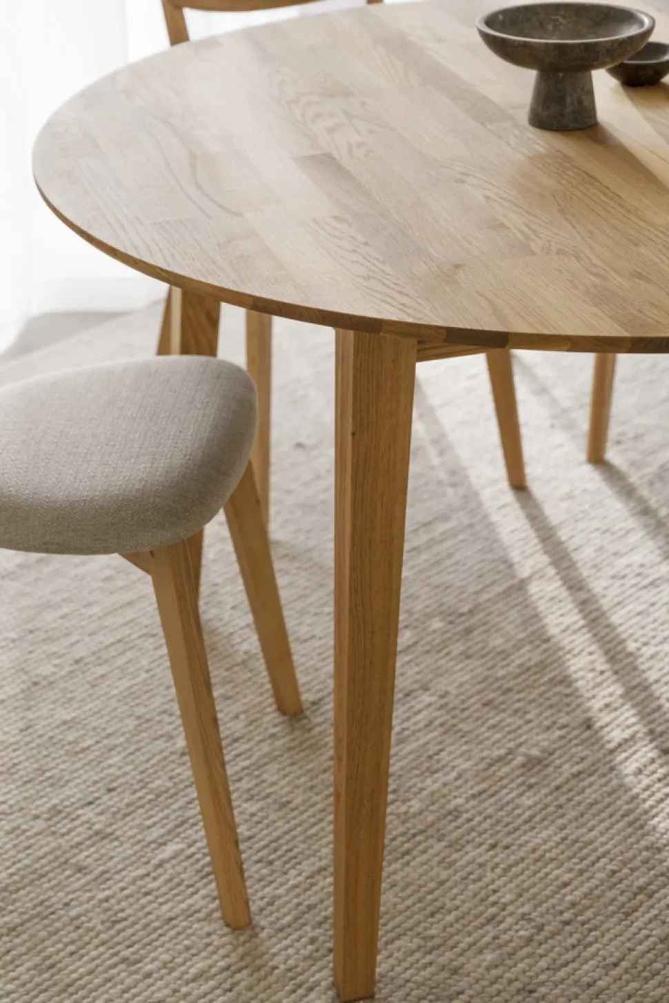 Matbord 'Filippa' Runt 120cm - Natur