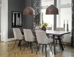 Matbord 'Fred' - Brun/Svart 240x100cm