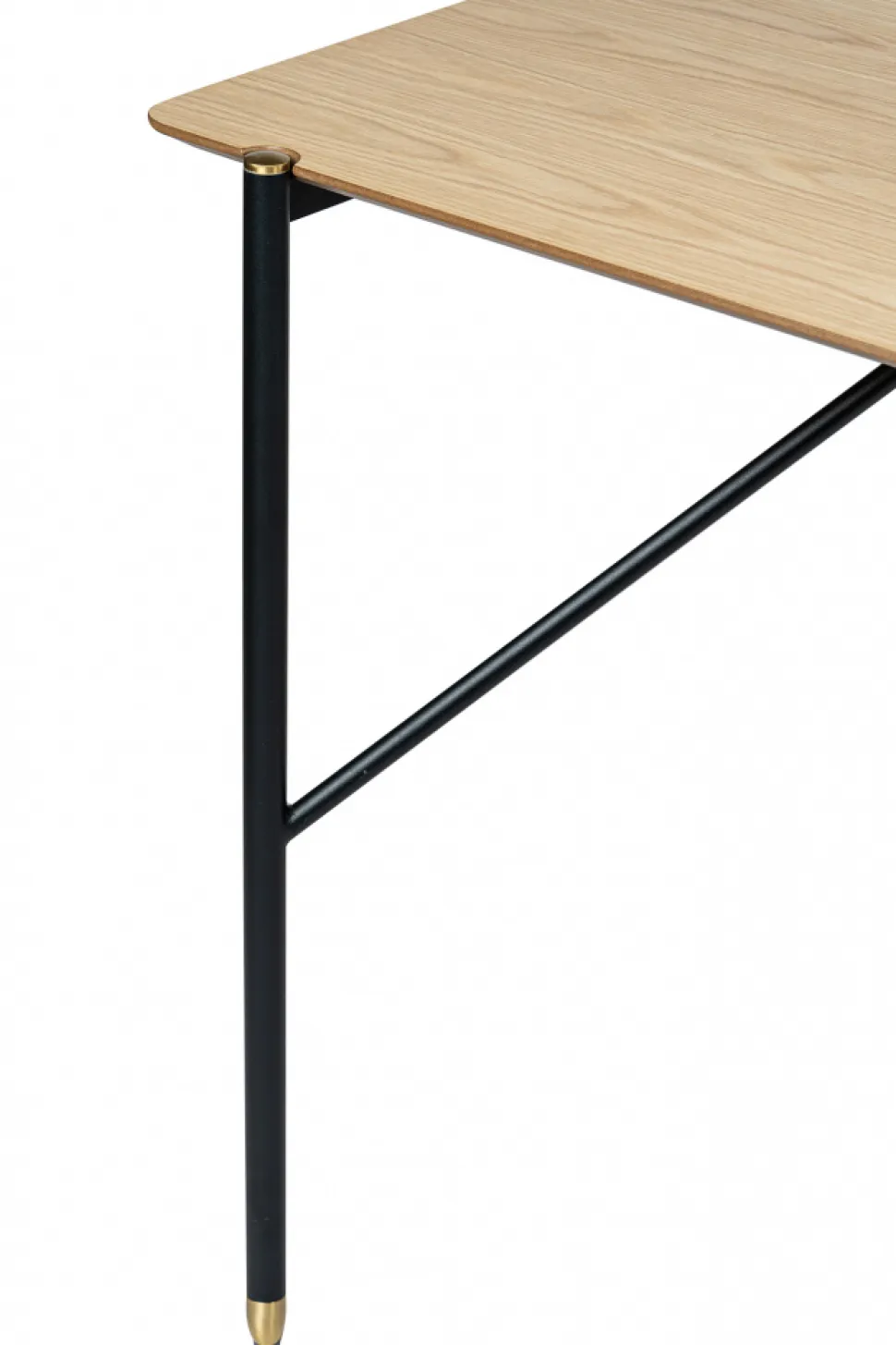Matbord 'Hornstull' 160x90cm - Ek/Svart