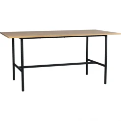 Matbord 'Line' - Ek/Svart 160x90cm