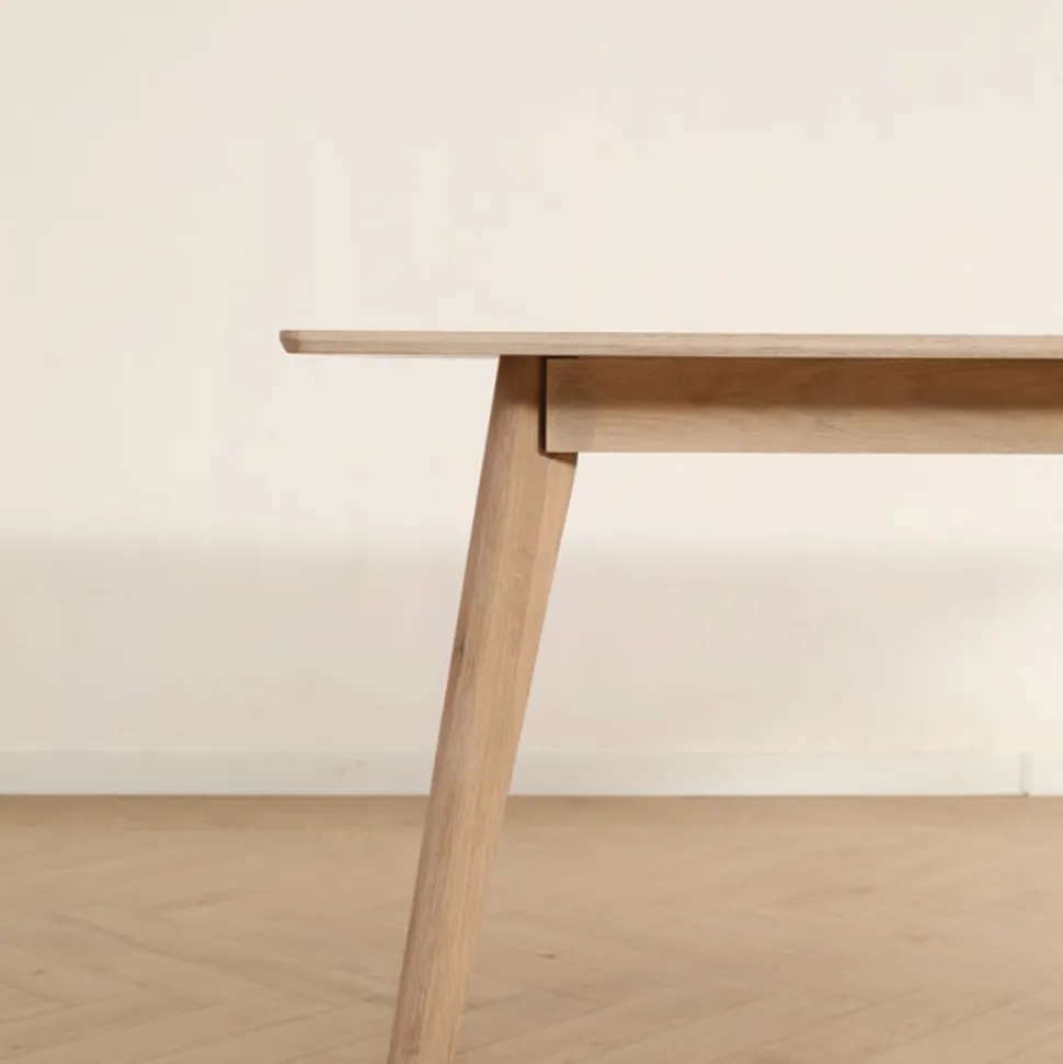 Matbord 'Line' 180x90 cm - Vitpigmenterad