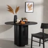 Matbord 'Orsa' Runt 110cm - Svart