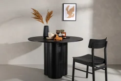 Matbord 'Orsa' Runt 110cm - Svart