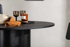 Matbord 'Orsa' Runt 110cm - Svart