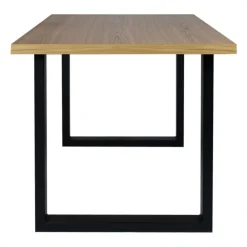 Matbord 'Radus' 140x85cm - Ek/Svart