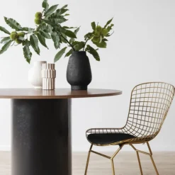 Matbord 'Rounded' Runt 120cm - Valnöt