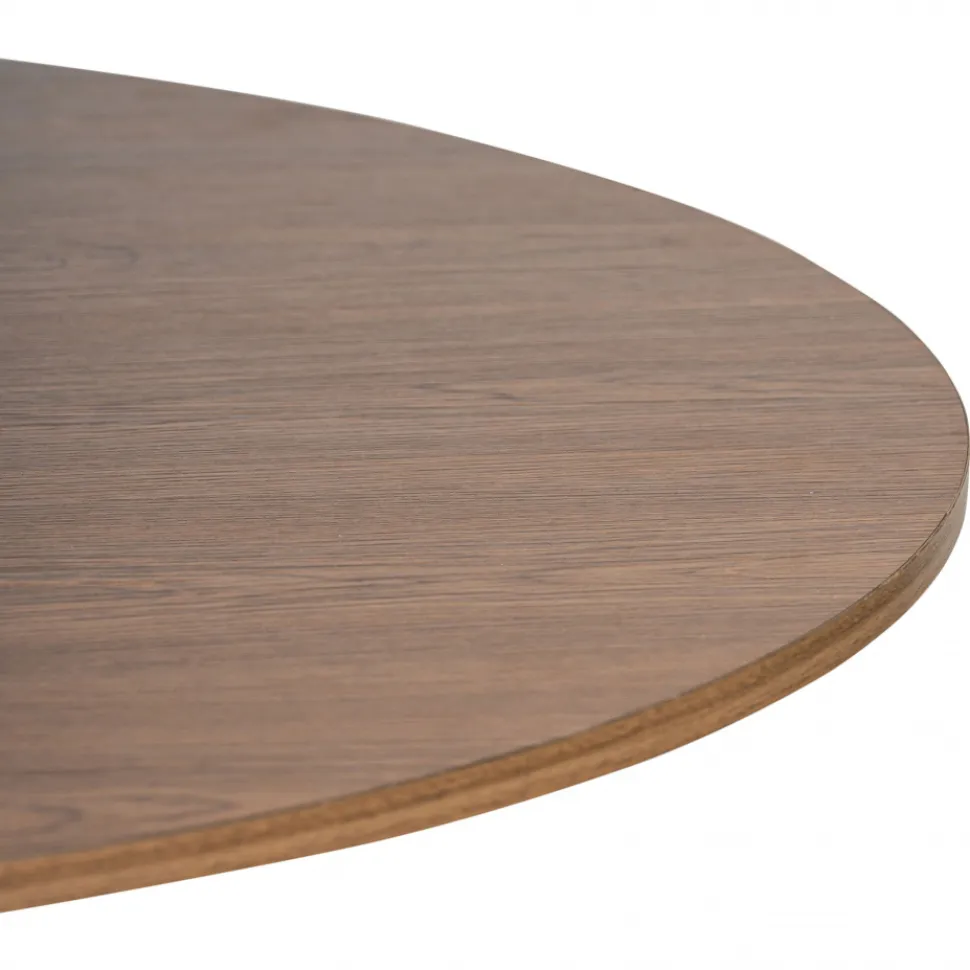 Matbord 'Rounded' Runt 120cm - Valnöt