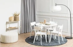 Matbord 'Ärsjö' Runt 105cm - Vit