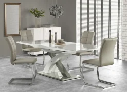 Matbord 'Sandor' 160-220cm - Vit
