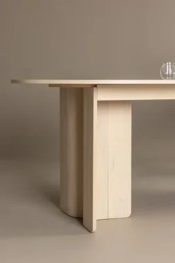 Matbord 'Tranemo' Ovalt 220x100x75cm - Vit