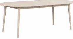 Matbord 'Tyler' Ovalt 170x105cm - Vitpigmenterad Ek