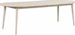 Matbord 'Tyler' Ovalt 170x105cm - Vitpigmenterad Ek