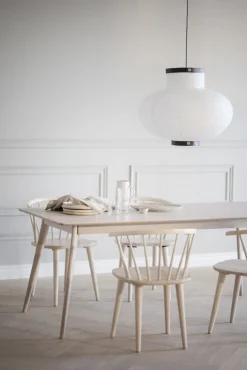 Matbord 'Yumi' 190x90cm - Vitpigmenterad ek