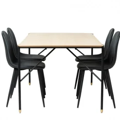 Matgrupp 'Hornstull Forma' 1 Bord & 4 Stolar