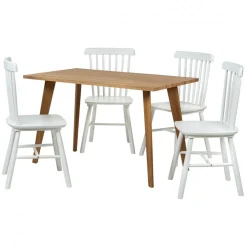 Matgrupp 'Nordisk Elsa' - 1 Bord & 4 Stolar