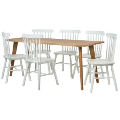 Matgrupp 'Nordisk Elsa' - 1 Bord & 6 Stolar
