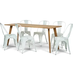 Matgrupp 'Nordisk Montmartre' 1 Bord & 6 Stolar