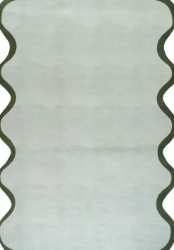 Matta 'Rivetta' - Beige/Grön