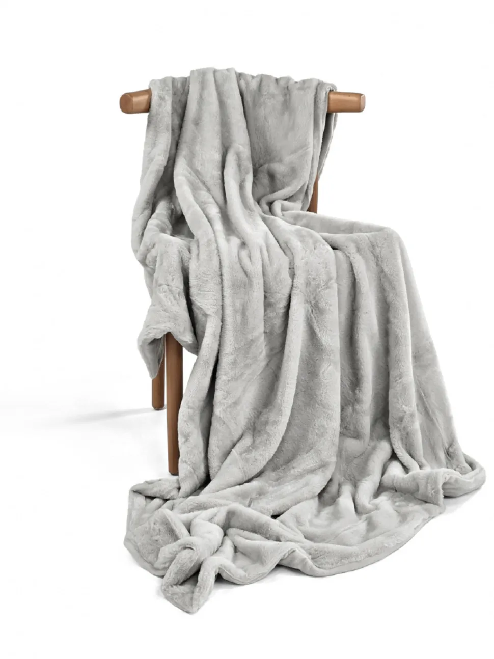 Pläd 'Aranga Super Soft Throw' 130x170cm - Grå