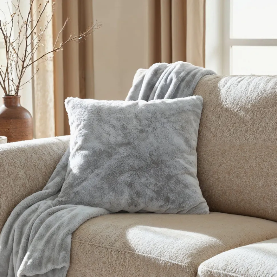 Pläd 'Aranga Super Soft Throw' 130x170cm - Grå