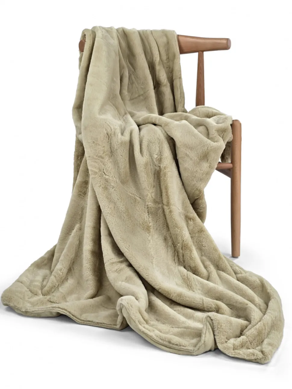 Pläd 'Aranga Super Soft Throw' 130x170cm - Ljusgrön