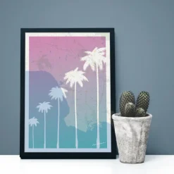 Poster 'The Palm Trees A4'