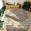 Rund matta 'Aranga Super Soft Fur' - Brun