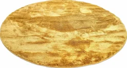 Rund matta 'Aranga Super Soft' - Orange