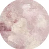 Rund matta 'Mogoro' 240cm - Rosa
