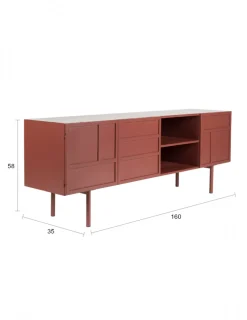 Sideboard ‘Davis’ - Röd