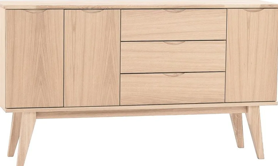Sideboard 'Filippa' 150x85cm - Ek/Vitpigmenterad