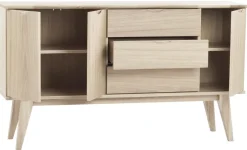 Sideboard 'Filippa' 150x85cm - Ek/Vitpigmenterad