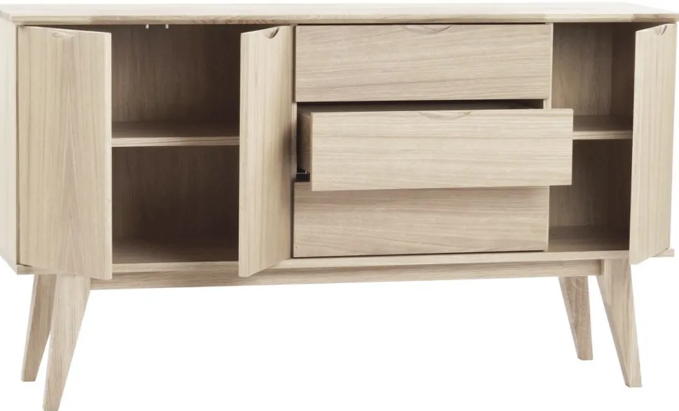 Sideboard 'Filippa' 150x85cm - Ek/Vitpigmenterad