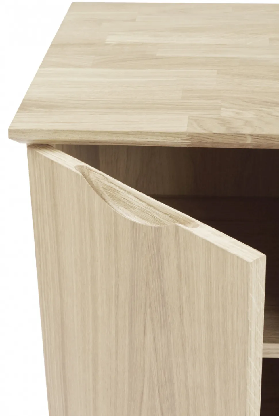 Sideboard 'Filippa' 122x85cm - Ek/Vitpigmenterad