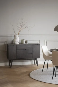 Sideboard 'Filippa' 122x85cm - Mörk ek