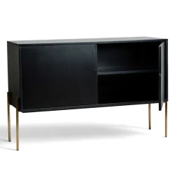 Sideboard 'Frölunda' - Svart/Guld